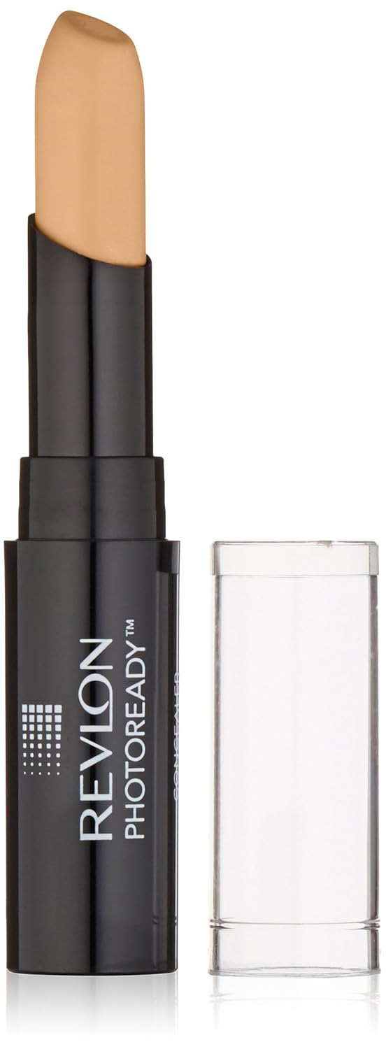 Revlon Concealer Stick, PhotoReady Face Makeup for All Skin Types, Longwear Medium- Full Coverage with Creamy Finish, Lightweight Formula, 005 Medium Deep, 0.16 Oz