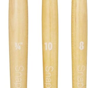 Princeton Snap! 9650SET-1 SNAP Brush FB 8 RND 10 ANG Shader 34IN, Multicolor