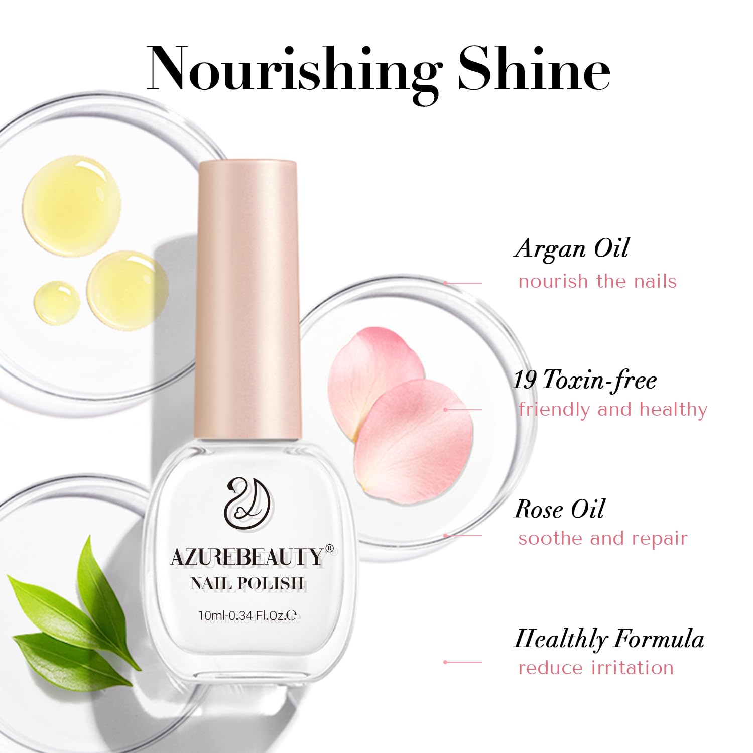 AZUREBEAUTY Warm White Nail Polish – Quick Dry, Long-Lasting, Natural Glossy Finish for DIY Manicure & Nail Art, Salon Quality, 10ml for Women - Image 8