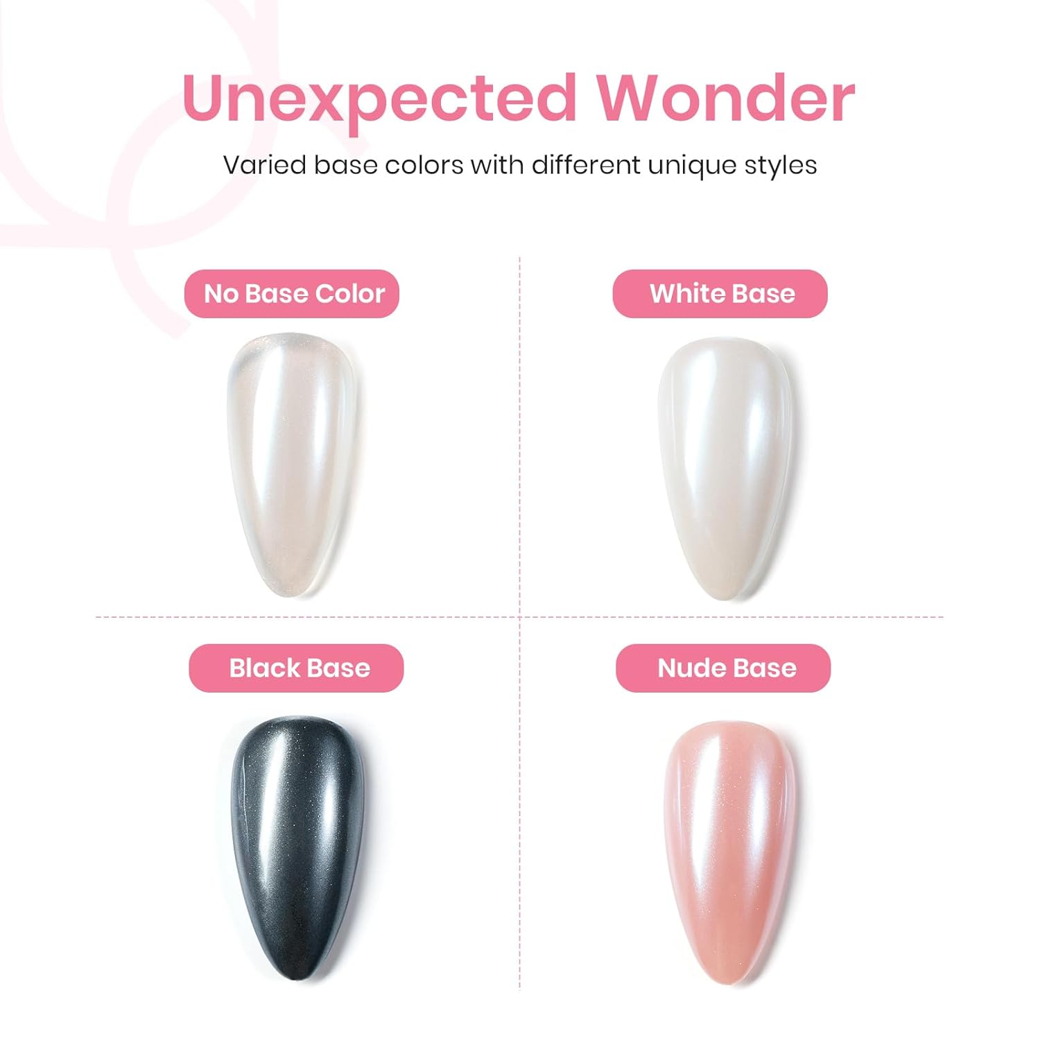 Beetles White Chrome Nail Powder for Gel Nails Pearl Cromer Nail Powder Mirror Effect Nails Gel Polish Glitter Manicure Holographic Pigment Nails Art Design Gifts for Women - Image 2