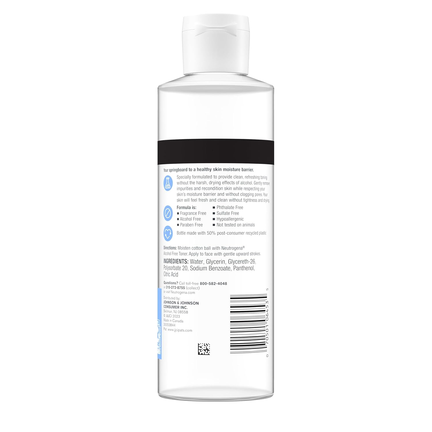 Neutrogena Alcohol-Free Gentle Daily Facial Toner, Fragrance-Free to Tone & Refresh Skin, Gently Removes Impurities & Reconditions Skin, Hypoallergenic, 8 fl. oz - Image 9