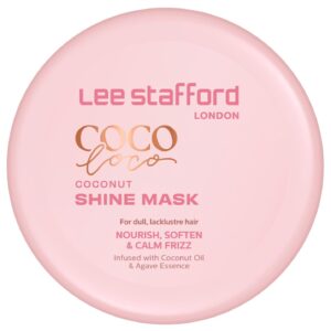 Lee Stafford Shine Hair Mask | Coco Loco Collection - Deep Leave In Conditioning Treatment for Dry, Dull & Damages Hair, Ultra Hydrating, Packed with Coconut Oil & Agave Essence, 6.7 Fl Oz