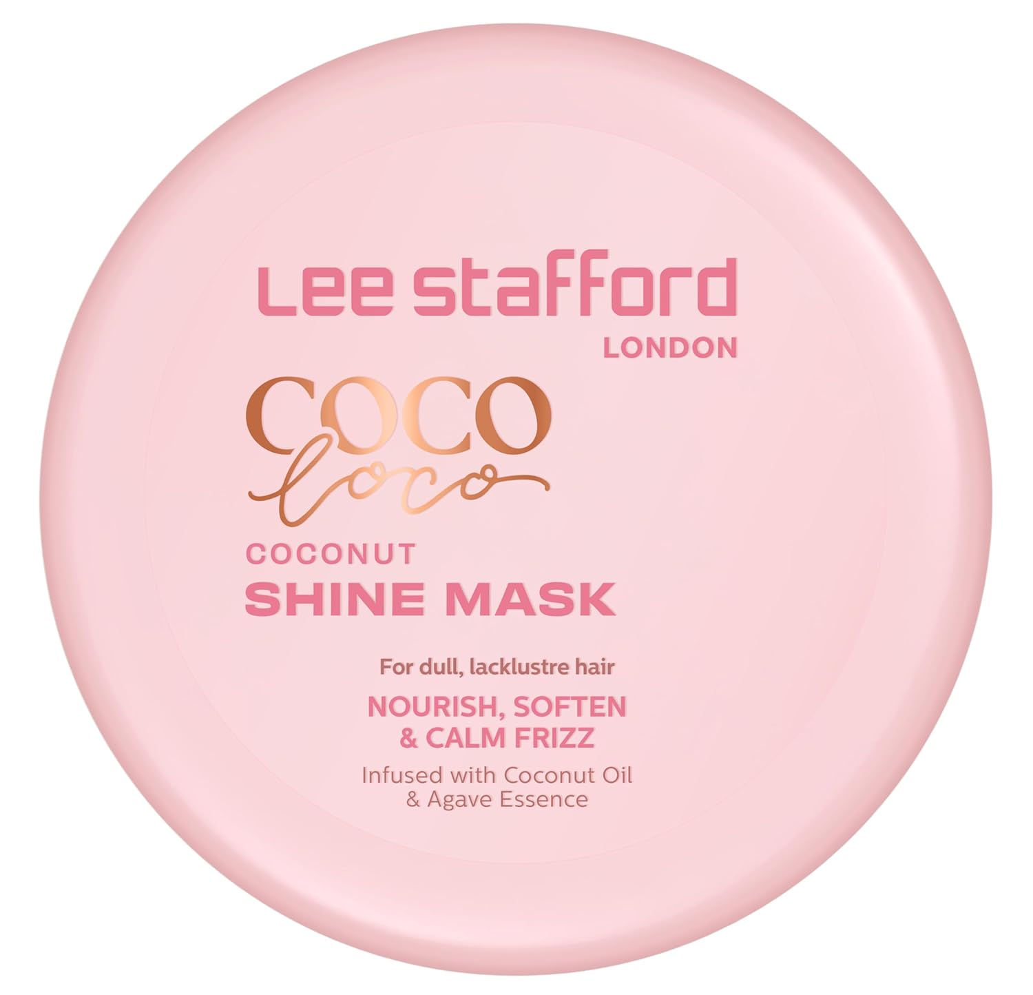 Lee Stafford Shine Hair Mask | Coco Loco Collection - Deep Leave In Conditioning Treatment for Dry, Dull & Damages Hair, Ultra Hydrating, Packed with Coconut Oil & Agave Essence, 6.7 Fl Oz