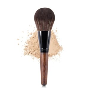 Loose Powder Brush for a Flawless Finish Ultra-Soft High-Density Vegan Bristles for Even Application of Setting Powder, Mineral and Finishing Powder