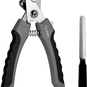 Tpotato Dog Nail Clippers,Dog Nail Trimmers for Large Breed Dog with Quick Sensor,Safari Professional Cat Nail Clipper with Safety Guard and Nail File.