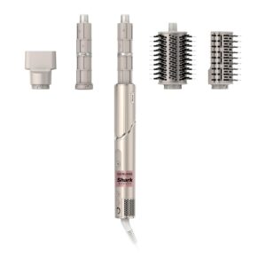 Shark HD430REF (Refurbished) FlexStyle Air Styling & Drying System, Powerful Hair Dryer Brush & Multi-Styler with Auto-Wrap Curlers, Paddle Brush, Oval Brush, Concentrator Attachment, Stone (Renewed)