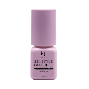 Sensitive Adhesive Eyelash Extension Glue 0.17fl.oz/5ml/2 Sec Drying Time/4-5 Weeks Retention/Hypoallergenic Black Individual Lash Adhesive/Professional Waterproof Lash Glue for Sensitive Eyes