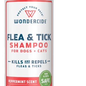 Wondercide - Flea & Tick Shampoo for Dogs and Cats - Flea and Tick Killer Treatment with Natural Essential Oils - for Pets Over 4 Months - Powered by Plants - 12 Fl oz