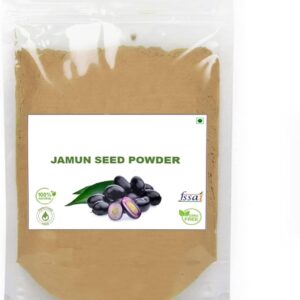 Jay Jamun Seed Powder, Jamun Powder, Syzygium Jambolanum, Jambu Beej, Jamun Guthli Powder for Stomach Health, Immunity and Weight Loss, 100 Grams