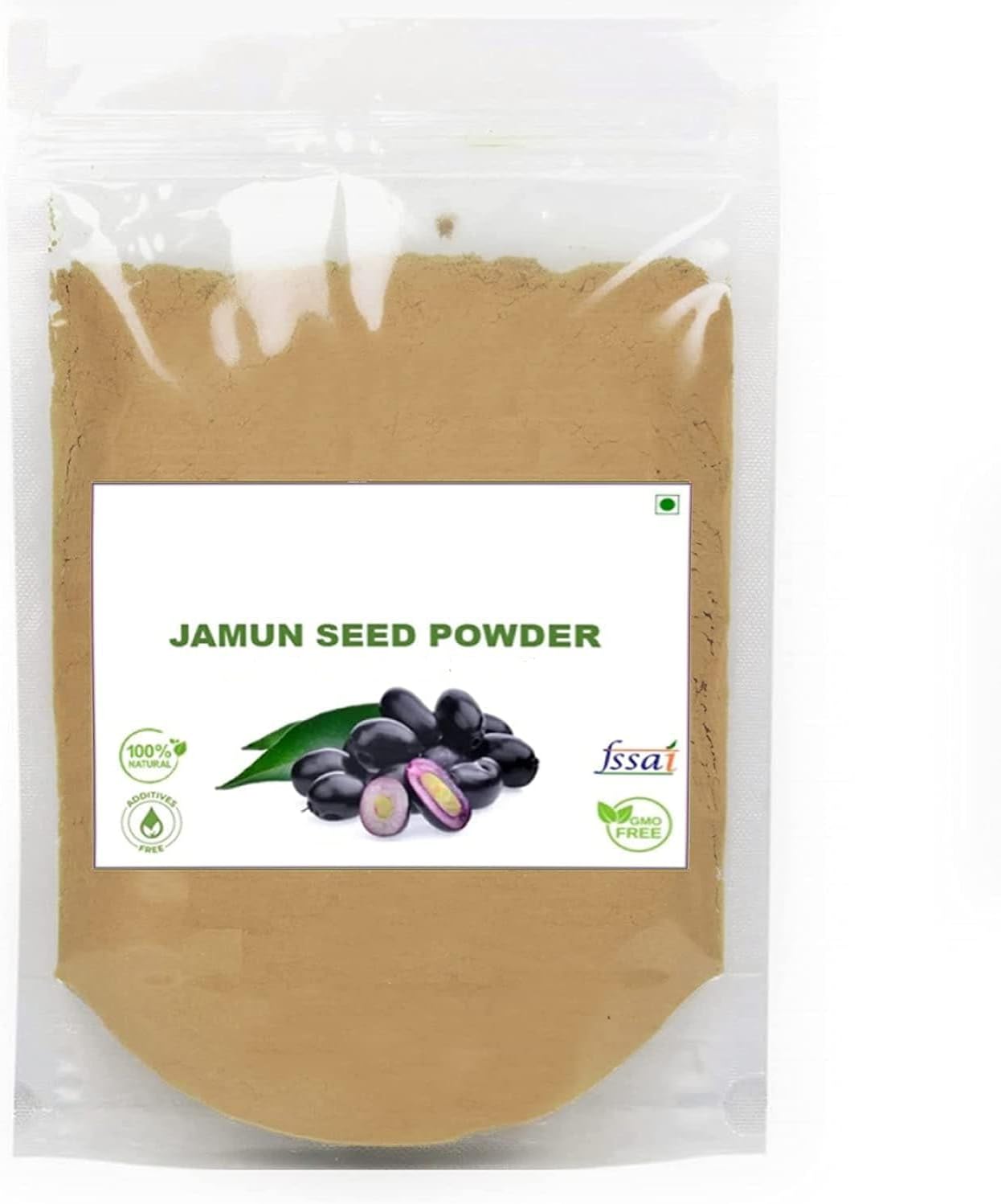 Jay Jamun Seed Powder, Jamun Powder, Syzygium Jambolanum, Jambu Beej, Jamun Guthli Powder for Stomach Health, Immunity and Weight Loss, 100 Grams