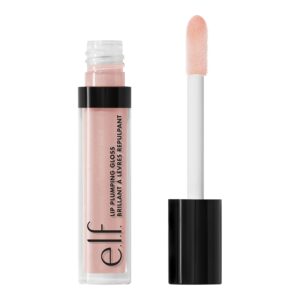 e.l.f. Lip Plumping Gloss, High-Shine Sheer Color, Hydrates & Creates Fuller Lips With Vitamin E, Vegan & Cruelty-Free, Pink Cosmo