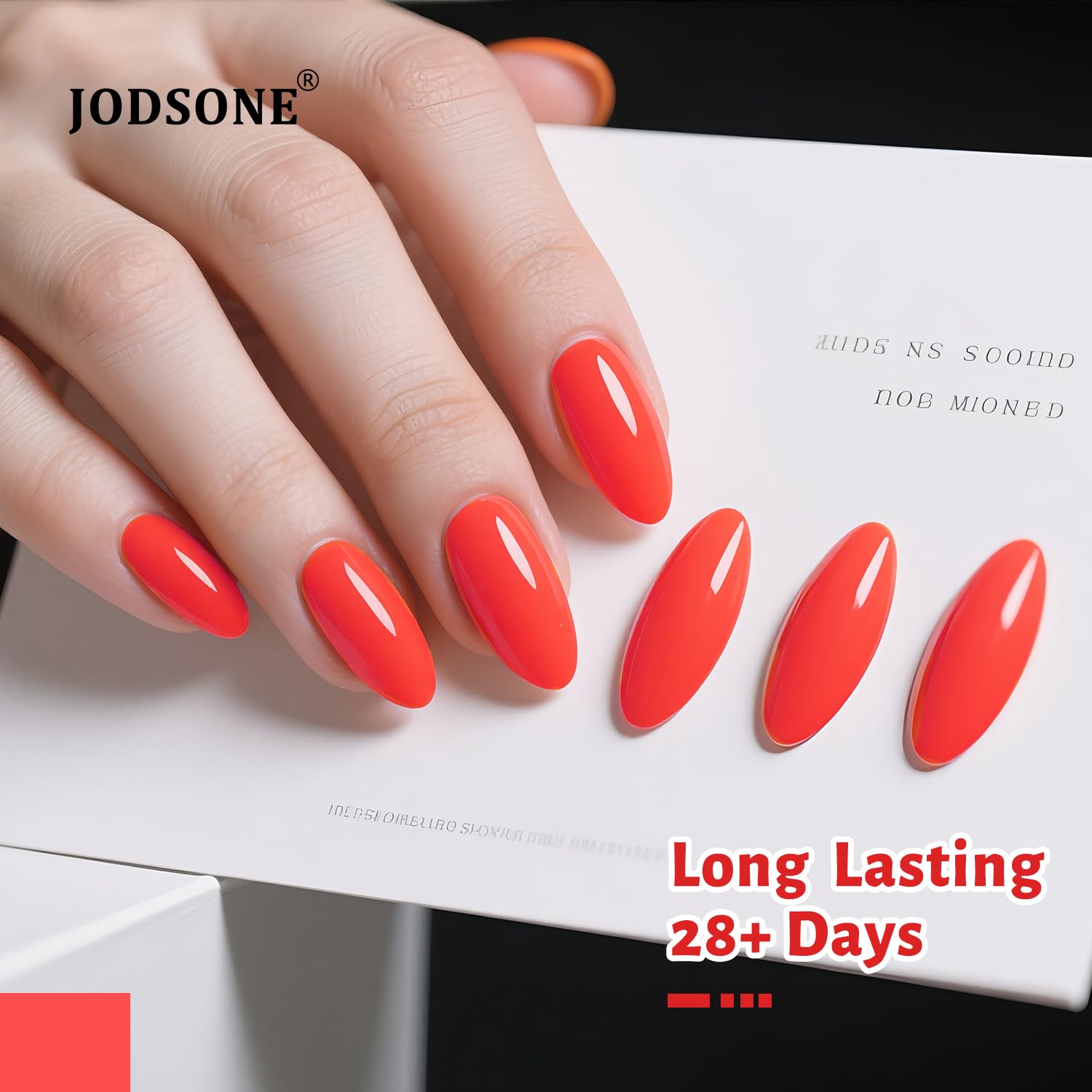 JODSONE Coral Pink Gel Nail Polish 10ml coral gel nail polish Color Long-Lasting Chip-Resistant Professional Finish Easy to Apply Low Odor Need U V Lamp Curing - Image 3