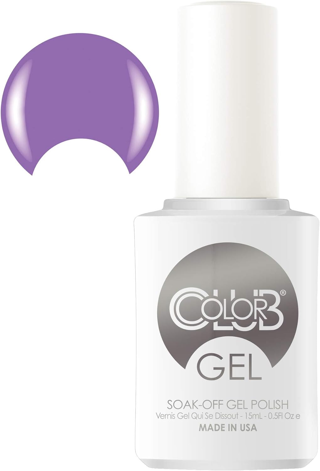 Color Club Pucci-licious Poptastic Nail Gel Dark Lavender Color Polish, .5 fl oz (15 mL)