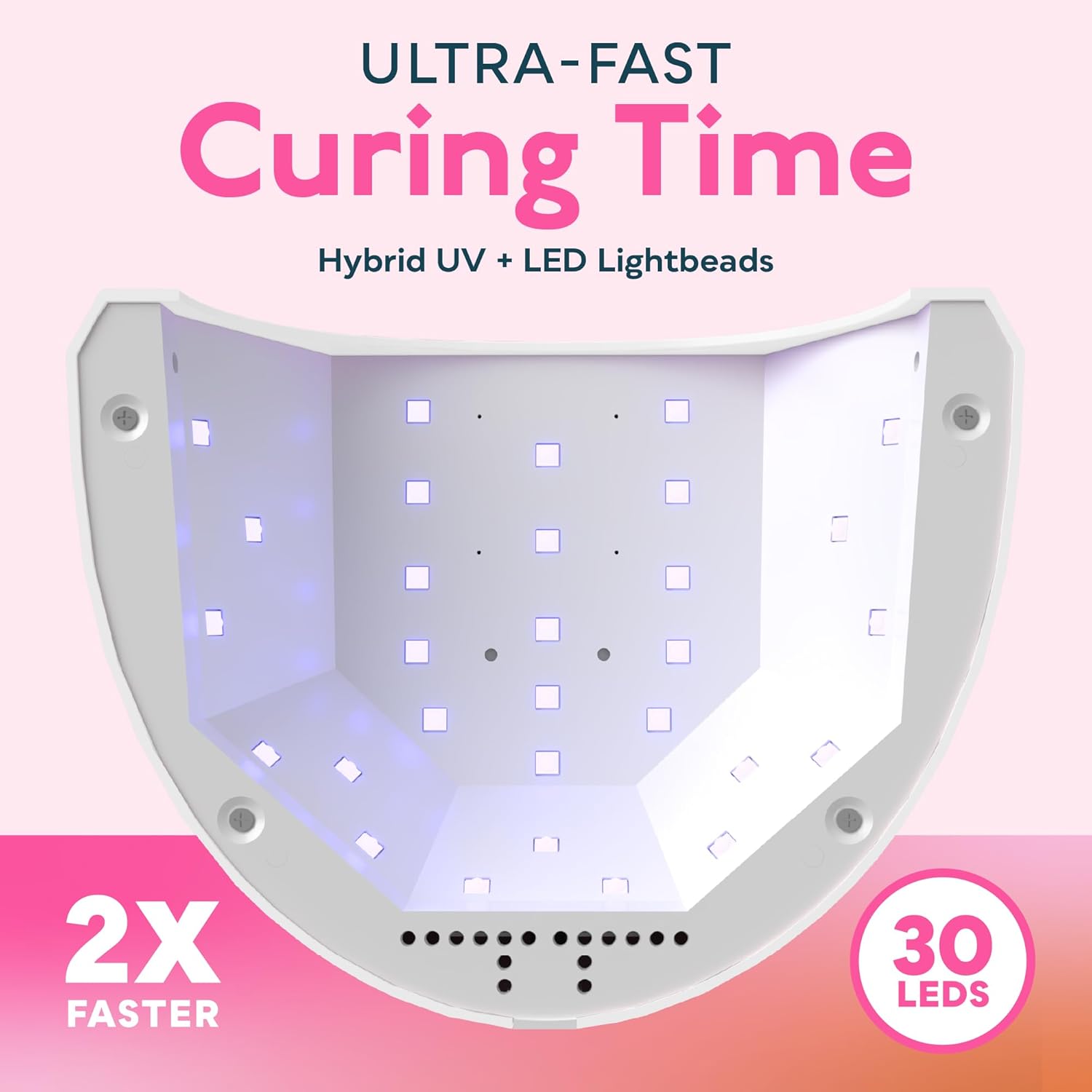 SUNUV UV LED Nail Lamp, Gel Light for Nail Polish UV Dryer with 3 Timers SUNone White - Image 4