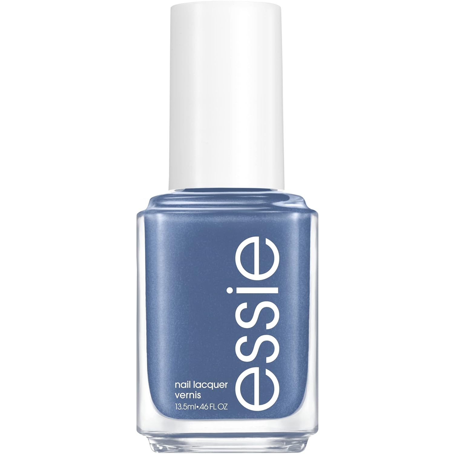 essie Nail Polish, Salon-Quality Cool Muted Blue Nail Polish, Vegan, From A to Zzz, 0.46 fl oz