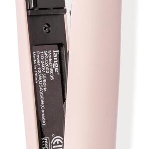 L'ANGE HAIR Aplatir Ceramic 1" Flat Iron | Adjustable Temp & Dual Voltage Hair Straightener | Tourmaline-Infused Plates for Smooth, Frizz-Free Styling | 1 Inch Styling Tool (Blush)