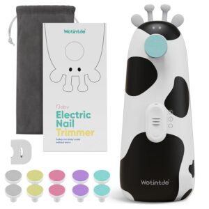 Baby Electric Nail File, Infant Nail Clippers With 10 Grinding Heads & Led Light Safe Baby Nail Trimmer Electric, Nail Filer For Newborn Toddler Toes Fingernails Baby Fingernail Clippers Nail Care Kit