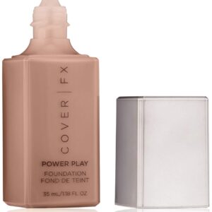 Cover FX Power Play Foundation: Full Coverage, Waterproof, Sweat-proof and Transfer-Proof Liquid Foundation For All Skin Types N110, 1.18 fl. oz.