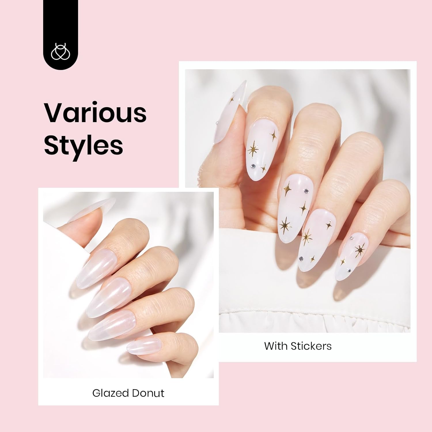 Beetles Neutral Gel Nail Polish 15ml Milky White Jelly Gel Polish Set Nude Color Translucent Sheer Soak Off UV LED Nail Concealer Nail Art Gift for Women 0.5Oz - Image 6