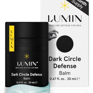 Lumin - Men's Dark Circle Defense Balm - Anti-Aging Korean Formulated Eye Cream Treatment for dark circles, fine lines, & wrinkles, Suitable for all skin types, Daily Use, 20ml, 1-Pack