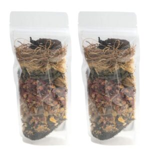 Yogi’s Gift | Ayurvedic Herbal Hair Oil Mix | 75 g x 2 packs | 18 Essential Herbs For Growth | 100% Natural Product Of India
