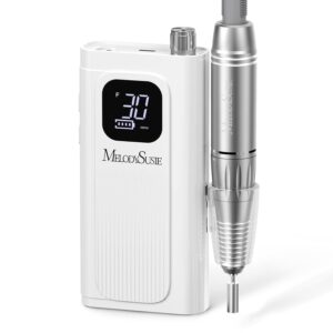 MelodySusie Professional Rechargeable Nail Drill 30000 RPM, Electric Nail File for Shaping, Removing & Polishing Gel Nails, Lightweight & Easy to Use, Ideal for Home & Salon Manicure Pedicure, SC300F