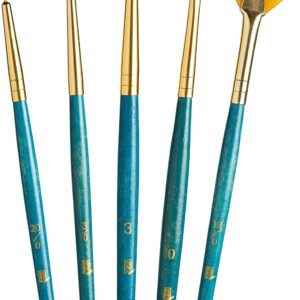 Princeton Real Value, Series 9100, Paint Brush Sets for Acrylic, Oil & Watercolor Painting, Syn-Gold Taklon