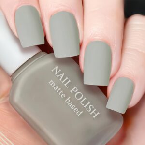 Matte Gel Nail Polish, Neutral Nail Colors for Women & Girls, Quick Dry White Nude Gel Polish, No UV/LED Lamp Needed, 12 ML