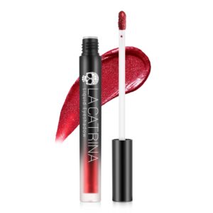 Liquid Red Metallic Eyeshadow - High Pigment Quick-Drying Sparkly Red Gothic Eyeshadow for Sensitive Eyes,Long Last Burgundy Eye Shadow/Eyeliner for Party,Club, Easy to Remove, Crease-proof & Vegan#07