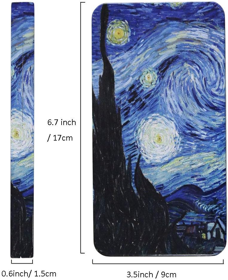 FCLUB Watercolor Tins Palette Paint Case with 20Pcs Full Pans Carrying Magnetic Stripe on The Bottom - Starry Night by Vincent Van Gosh - Image 5