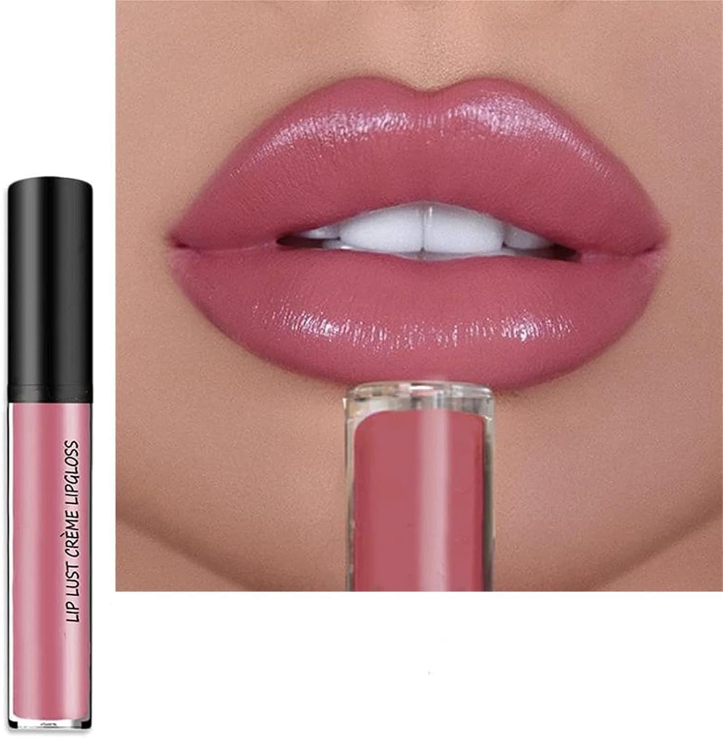 12 Colors Cream Texture Lipstick 2025 New Non-Stick Lip Gloss, Long Lasting Lipstick Lipgloss Velvet Lip Makeup, Hydrating Lip Tint Natural Non-Fading Liquid Lip Stick for Women (#05, 2fl oz/6ml)