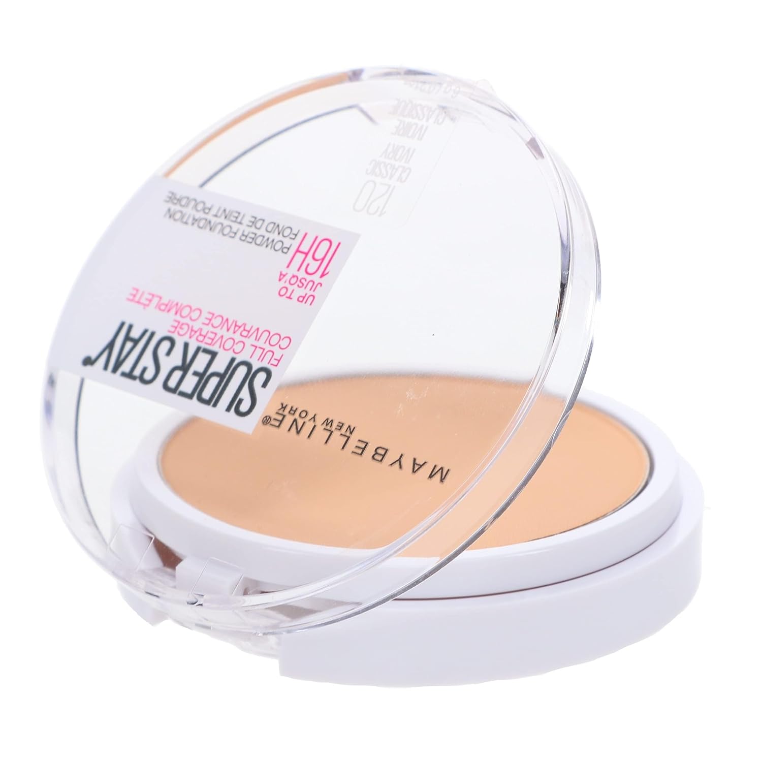 Maybelline New York Super Stay Full Coverage Powder Foundation Makeup, Up to 16 Hour Wear, Soft, Creamy Matte Foundation, Classic Ivory, 1 Count - Image 6