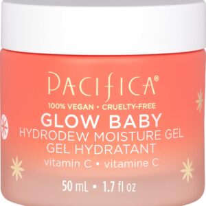 Pacifica Glow Baby Hydrodew Gel Moisturizer – Vitamin C & Niacinamide Dewy Face Gel for Glowing Skin, Lightweight Oil-Free Daily Moisturizer for Brightening & Hydration, Vegan & Clean Beauty Formula