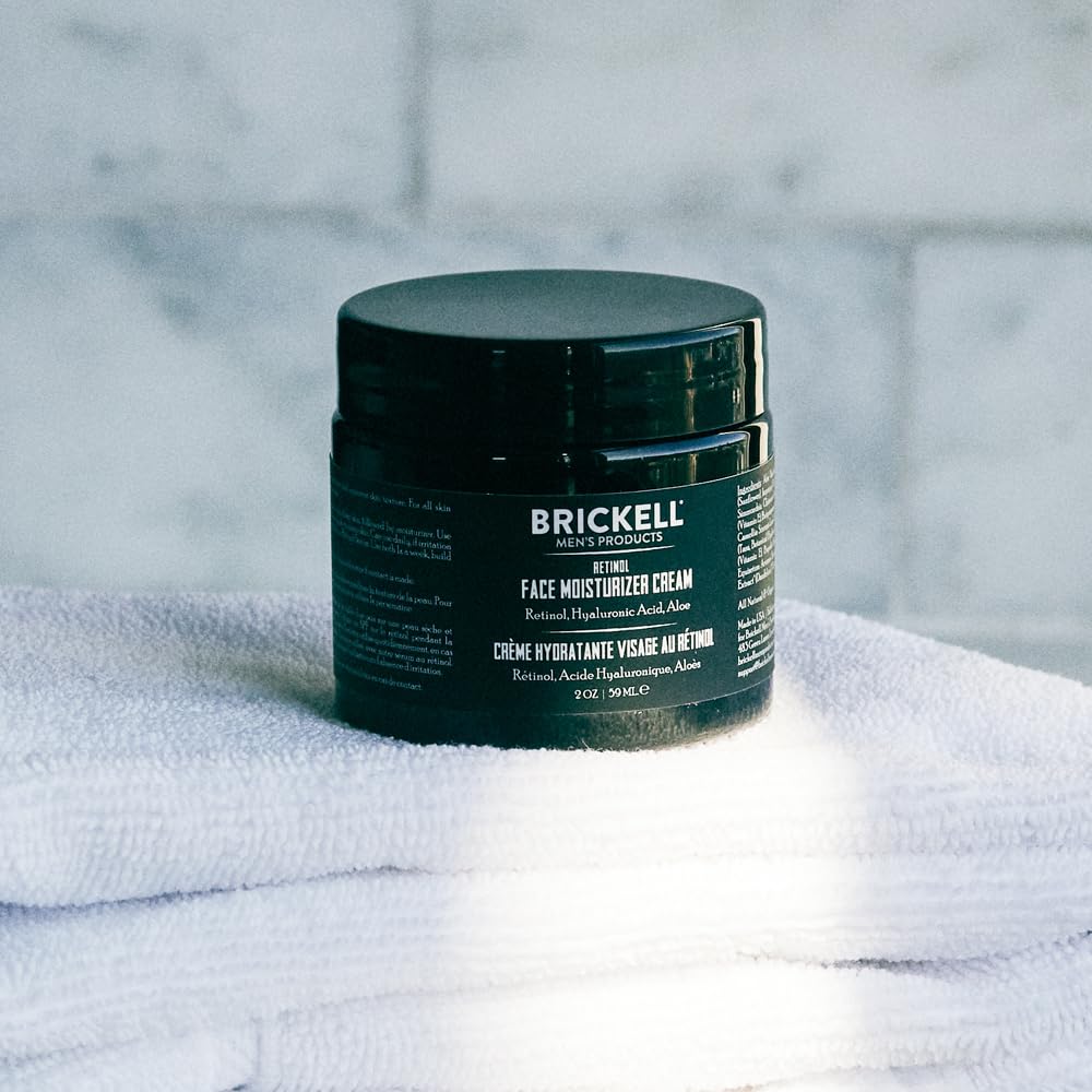 Brickell Men's Retinol Face Moisturizer Cream 2 Ounce Natural Organic Anti-Wrinkle Night Care - Image 3
