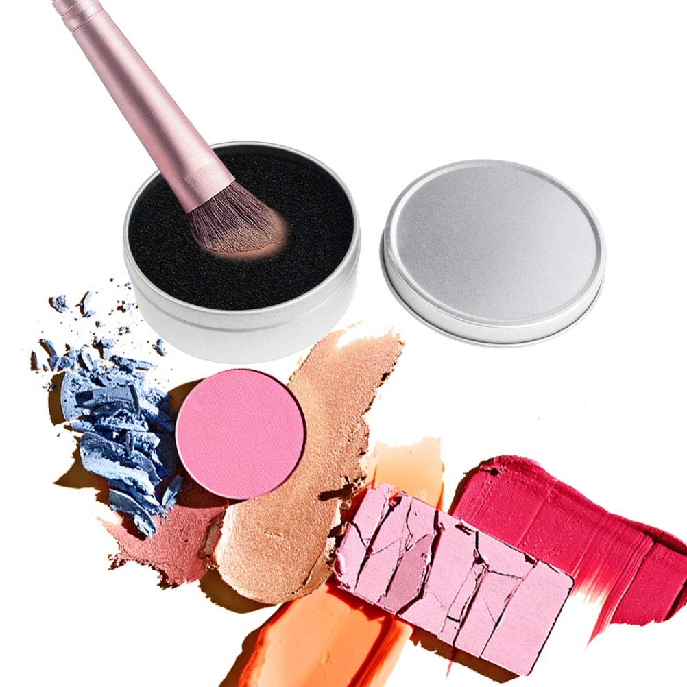 Nydotd 8pcs Makeup Brush Cleaner set - 2 Pack Makeup Brush Cleaner with 6pcs Replacement Sponge, Dry Makeup Brushes Cleaner Sponge Eye Shadow or Blush Color Removal Quickly Switch to Next Color - Image 3