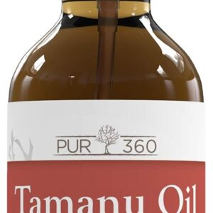 PUR360 Tamanu Oil - Best Treatment for Psoriasis, Eczema, Acne Scar, Rosacea - Relief for Dry, Scaly Skin, Scalp and More - Cold Pressed – Proven 100% Pure