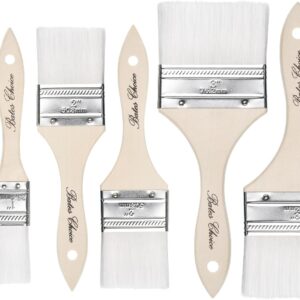 Bates- Chip Paint Brushes, 6 Pack, 1", 2", 3", Synthetic Bristles Painting Brushes, Paint Brushes Set, Chip Brush, Painting Brush, Wood Stain Brush Set, Chip Paint Brushes for Paint, Chip Brushes