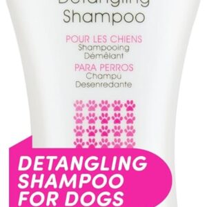 BioSilk for Dogs Silk Therapy Moisturizing Dog Detangling Shampoo - Dog Matted Hair Detangler Cleans, Moisturizes, and Detangles - Dematting Shampoo for Dogs, Grooming Supplies, 12 Fl Oz