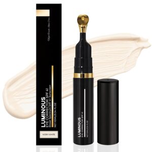 Luminous Eye Corrector Spf 41 - Instantly Brightens Anti-aging Tinted Under Eyes Cream Concealer for Dark Circles Medium Tan Color Fair Mature Skin - Hydrating and Correcting Undereye Circles Product