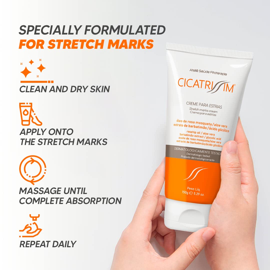 Cicatrissim Deep Stretch Mark Removal Cream - Innovative Formula With Pure and Powerful Natural Ingredients From Brazilian Flora - For All Stretch Marks & Skin Types. - Image 3