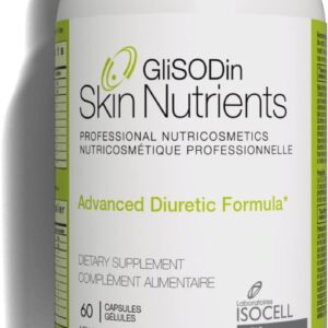 Glisodin Diuretic - Nutraceutical enhances Natural Drainage to Reduce The Swelling associated with Fluid Retention - Has Purification Properties That Assist in eliminating toxins - 60 Capsules