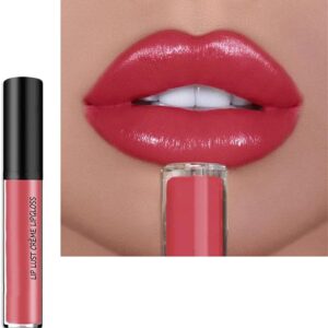 12 Colors Cream Texture Lipstick 2025 New Long Lasting Lipstick Lipgloss Velvet Lip Makeup, Natural Non-Fading Liquid Lip Stick Non-Stick Lip Gloss Hydrating Lip Tint for Women (#01, 2fl oz/6ml)