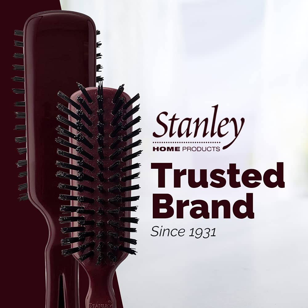 Stanley Men’s Commander Hairbrush – Detangling Brush for Wet or Dry Hair – Nylon Bristles Reduce Frizz – Scalp Massager Hair Brush for Thick, Thin, Curly, Straight Hair (Mulberry) - Image 7