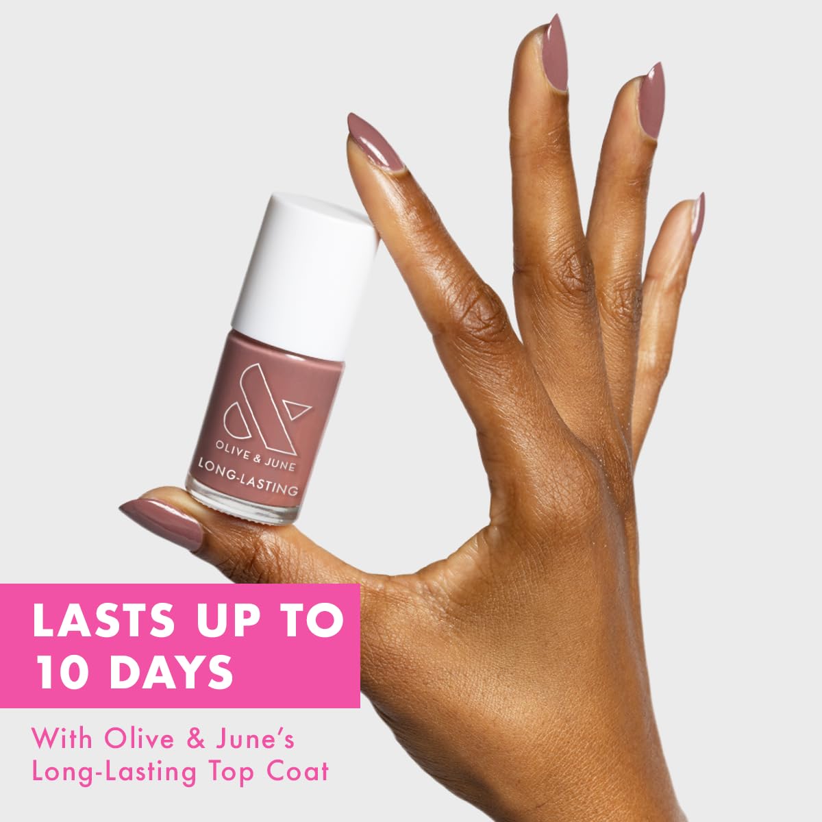 Olive & June Long-Lasting Nail Polish Plump, Gel-Like Finish No Lamp Needed Lasts up to 10 days Salon-Quality Color at Home 15-Free, Vegan & Cruelty-Free Chip-Resistant Shine Shacket - Image 2