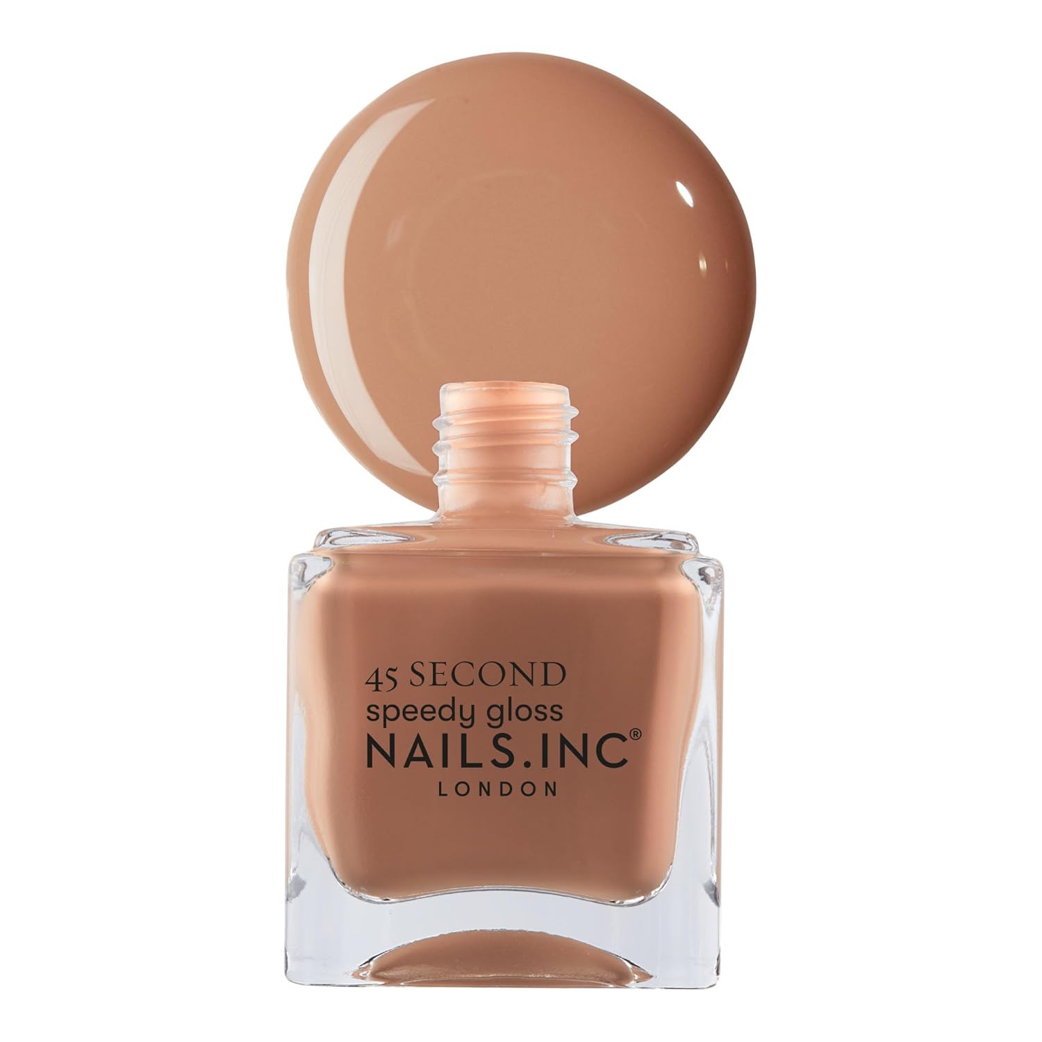 Nails Inc 45 Second Speedy Gloss, Tori, Tan Nude, Glossy, No Chip, Long Lasting, Quick Dry, Air Dry, Professional Manicures & Pedicures, Fingernails & Toenails, Vegan Nail Polish, 0.47 Fl Oz - Image 2