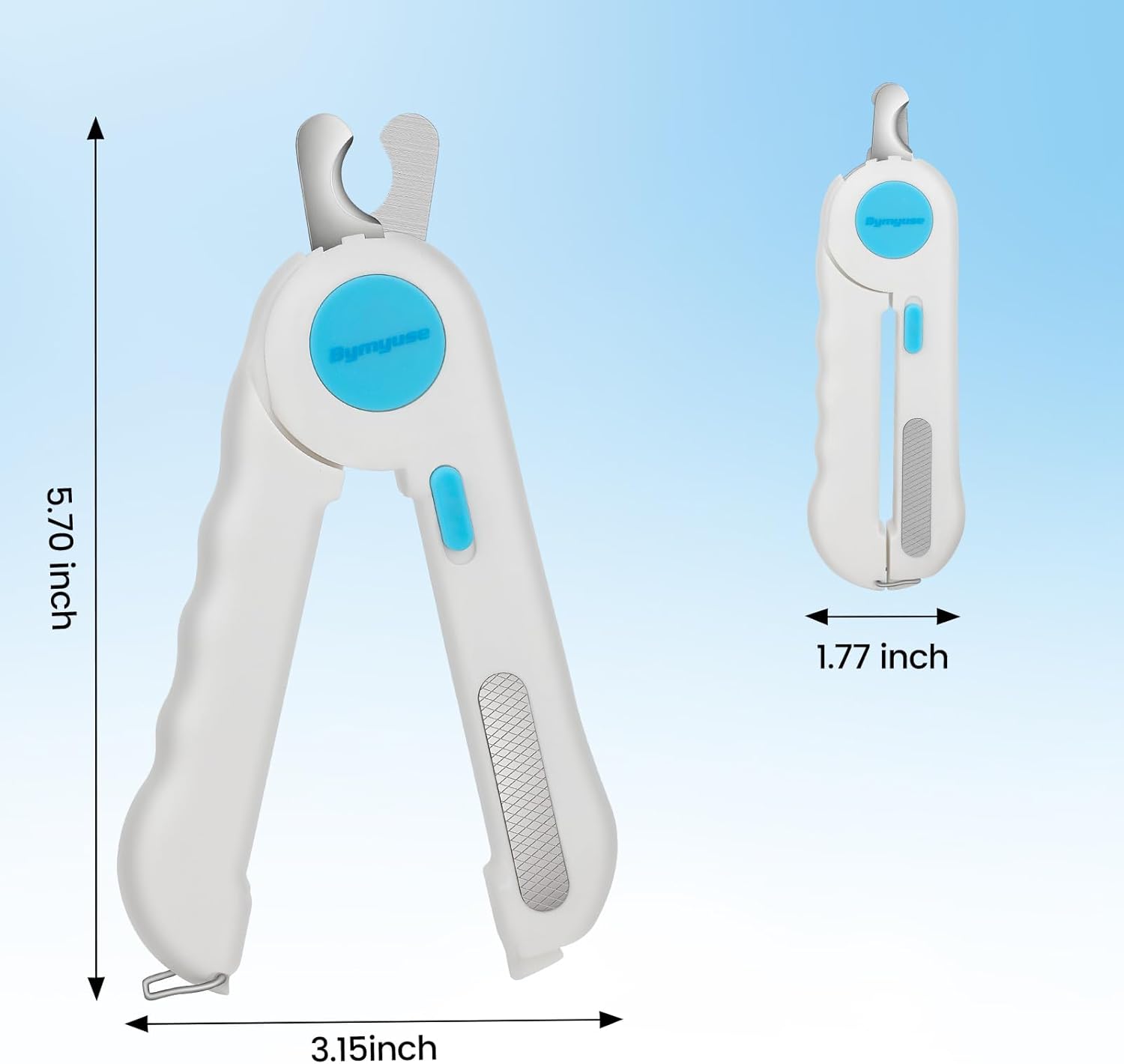 Cat Dog Pet Nail Clippers with Light, Llluminates Cat Dog Nails or Bloodline,Safety Pet Nail Clipper for Dogs, Cats, Rabbits Sharp No Nail Splitting - Image 6