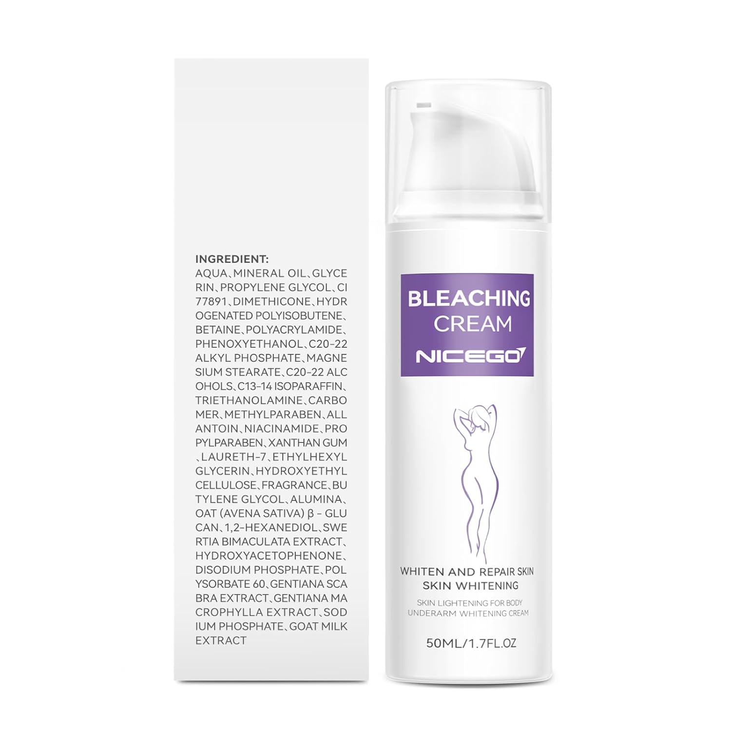 Skin Bleaching Cream for Women - Intimate Skin Care Lightening Cream for Intimate Areas, Private Parts, Underarms, Knees, Elbows, Inner Thighs, Bikini Areas–Dark Spot Remover for Face–1.7 Fl Oz - Image 8