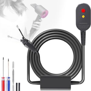 Hair Dryer Power Charger Cable Compatible with Dyson Hair Dryer Power Cord Cable Adapter Plug, 110V Cord Cable Adapter Plug Compatible with Dyson, Replacement Power Cord Repair line Accessories