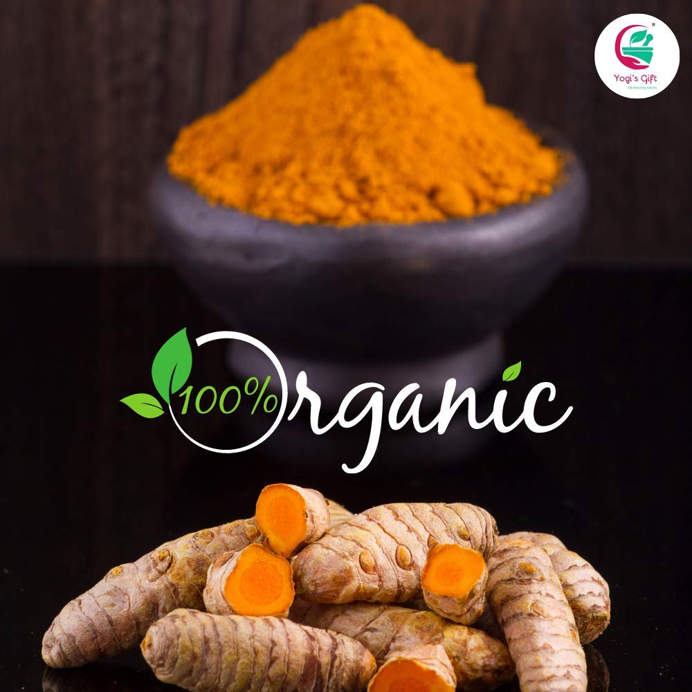 100% Pure Wild Turmeric Powder For Face | 8 Oz (227 grams) | Kasturi Manjal | Curcuma Aromatica | Amba haldi | Promotes Glowing Skin | By Yogi's Gift® - Image 4