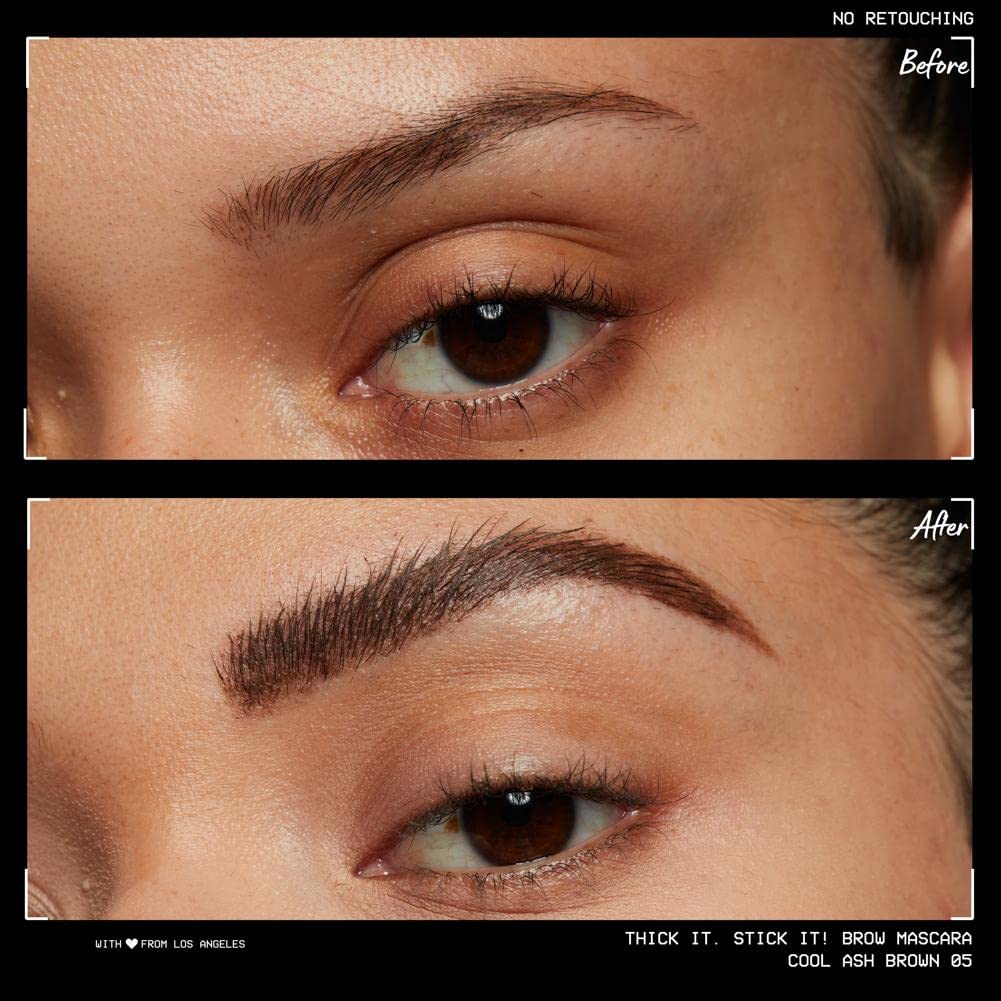NYX PROFESSIONAL MAKEUP Thick It Stick It Thickening Brow Mascara, Eyebrow Gel - Cool Ash Brown - Image 3